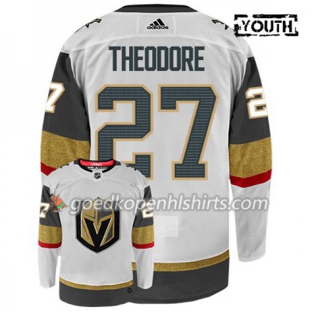 Vegas Golden Knights SHEA THEODORE 27 Adidas Wit Authentic Shirt - Kinderen